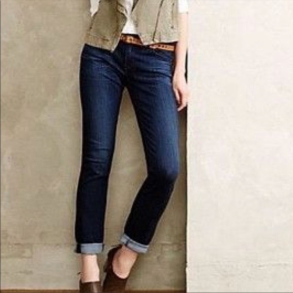 AG Adriano Goldschmied StevieRoll Up Cropped Jeans - Picture 1 of 13